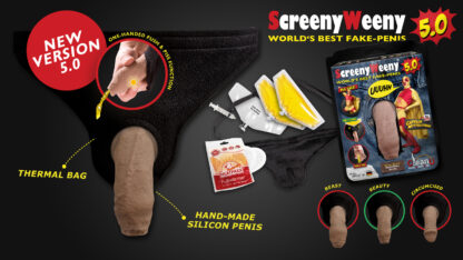 NUOVO pene finto Screeny Weeny 6.0 "bianco/mulatto" - Beauty - immagine 2