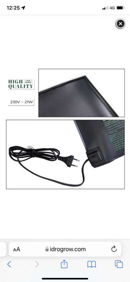 Tappeto riscaldante 21w Airontek 25x50 - immagine 2